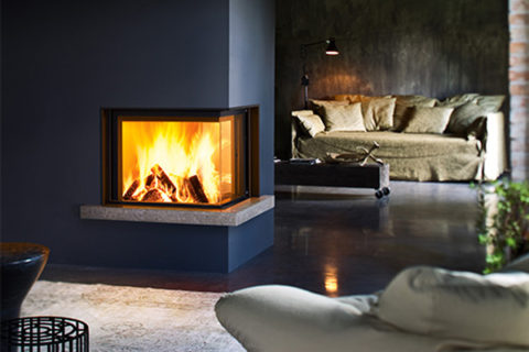 Energy save fireplace Brisach P 75 L two side 5