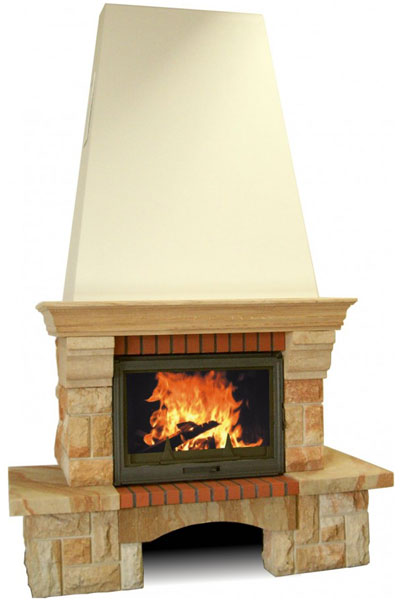 middle fireplace 116