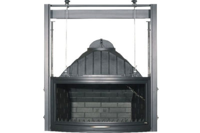 energy save fireplace 80 round cast iron natural flow