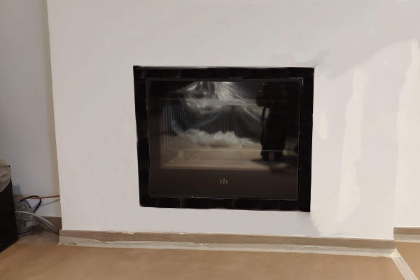 energy kasette edilkamin luce plus in fireplace after the installation