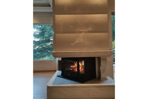 poligoni thermozel  cm in old fireplace