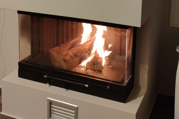 the installation of an energy save fireplace from start michailidis