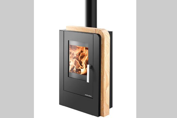 energy save wood stove ARUBA EASY color black and stone woodstone