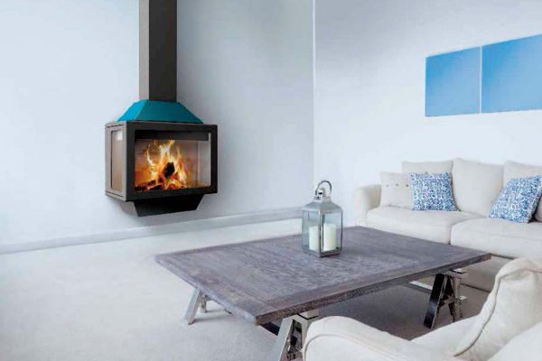 energy save fireplace Ariadna three side from Traforart 3
