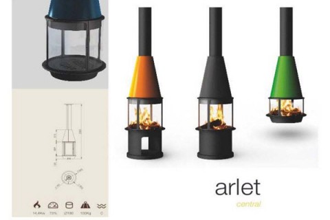 energy save fireplace Arlet center from Traforart 3