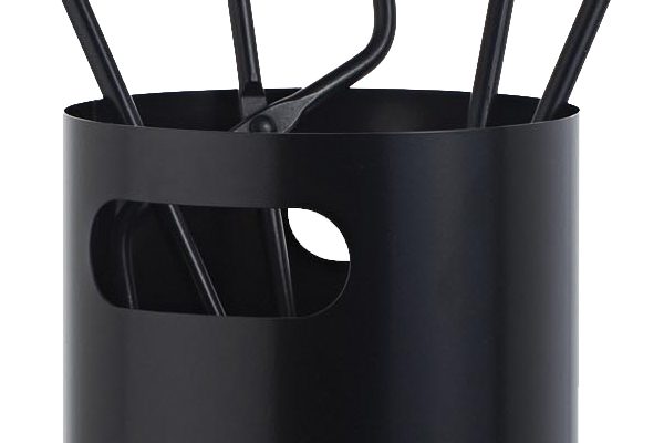 Fireplace accessories bucket with tools K32-1230 black details