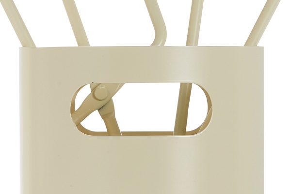 Fireplace accessories bucket with tools K32-1230 ivory details