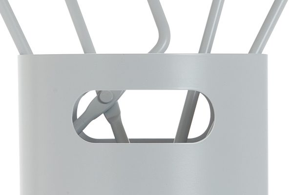 Fireplace accessories bucket with tools K32-1230 ice white details