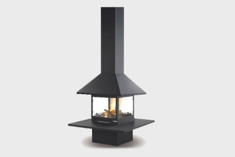 energy save fireplace Vulcano center from Traforart