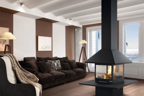 energy save fireplace Vulcano center from Traforart 1