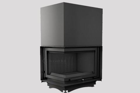 energy save cast iron fireplace Zuzia two side from Kratki 18
