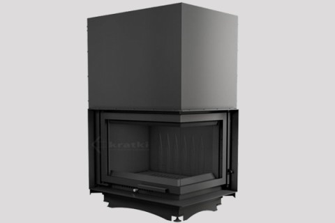 energy save cast iron fireplace Zuzia two side from Kratki 14