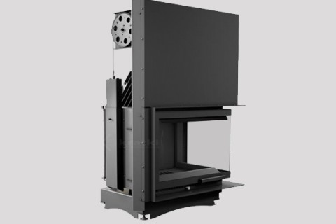 energy save cast iron fireplace Zuzia two side from Kratki 12