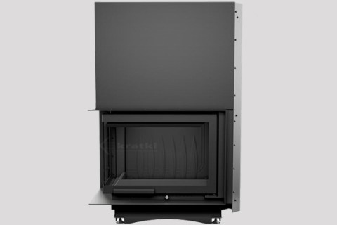 energy save cast iron fireplace Maja two side from Kratki 6
