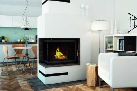 energy save cast iron fireplace Amelia two side from Kratki 2
