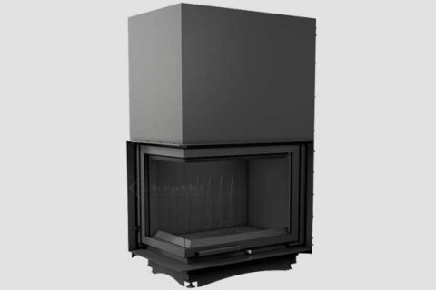 energy save cast iron fireplace Amelia two side from Kratki 8