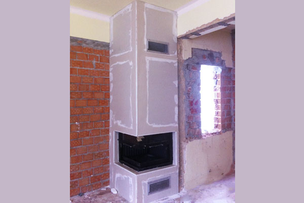 Energy fireplace made with T60 natural flow from Misailidis