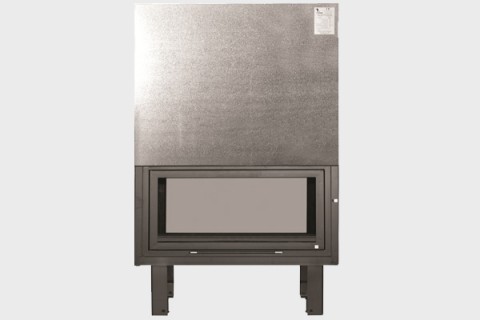 energy save steel fireplace T 90 Misailidis see through natural flow