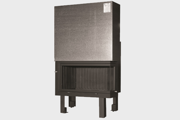Metal energy save fireplace T 75 quattro (two sides view)
