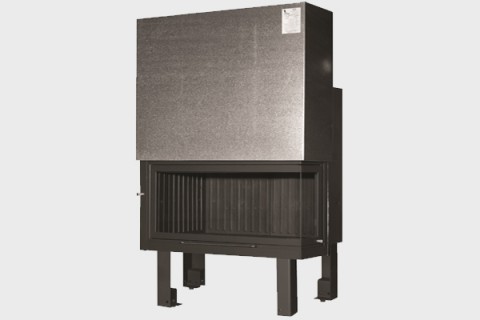 energy save steel fireplace T 90 Misailidis two side natural flow