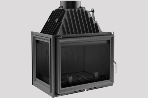 energy save cast iron fireplace Zuzia two side from Kratki
