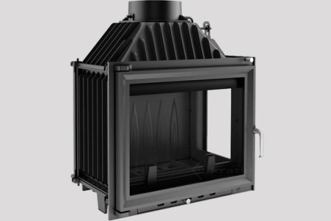energy save cast iron fireplace Maja two side from Kratki 2