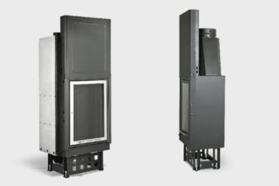 Energy save fireplace PLANO EFH 700 middle caminodesign ( ΙΝΟΧ door )