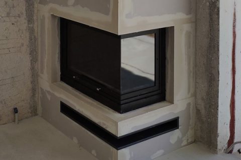 energy save fireplace natural flow caminodesign ql  two side  detail