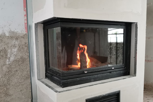 energy save fireplace ql  from camino design close up