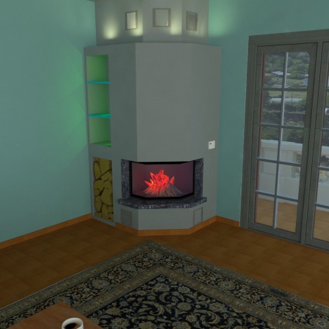 polygon Fireplace 3