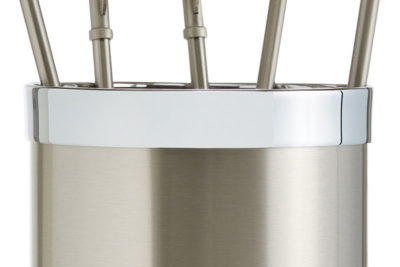 Fireplace accessories bucket with tools Κ10 - 1205 nickel mat - chrome details