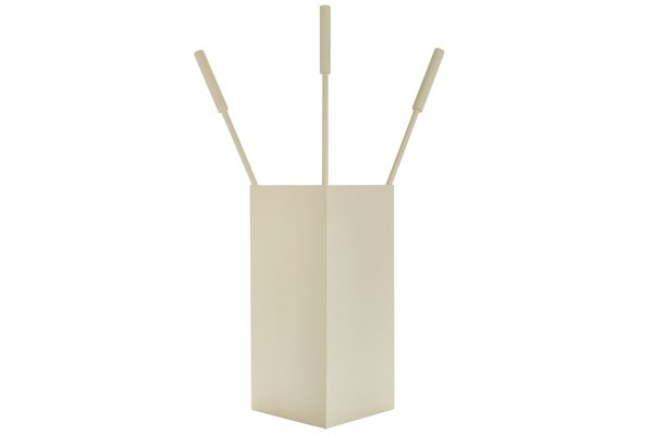 Fireplace accessories bucket with tools Κ36 - 1230 ivory