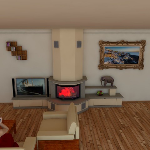 polygon fireplace 5