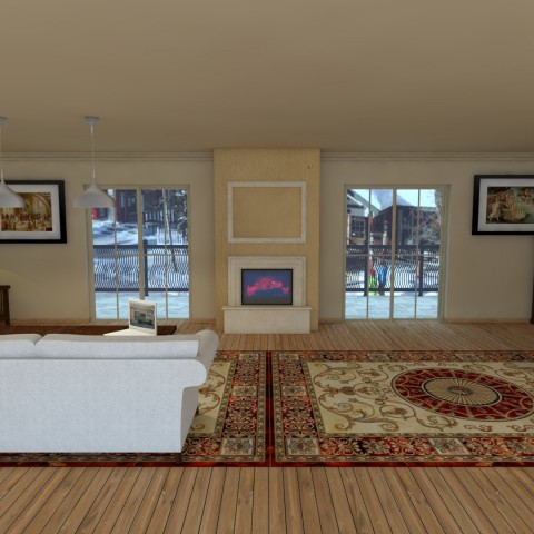 middle fireplace 201