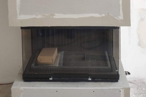 energy save fireplace tf  b from camino design three sided close up