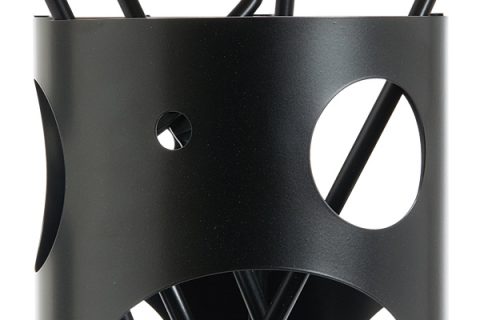 Fireplace accessories bucket with tools K30-1230 black details