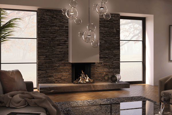 Gas fireplace Maestro 60 three sided