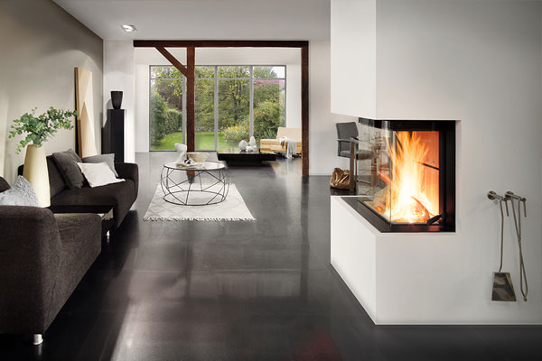 Ενεργειακό τζάκι Premium A3RL-60h τοποθετημένο Premium A RL h house
