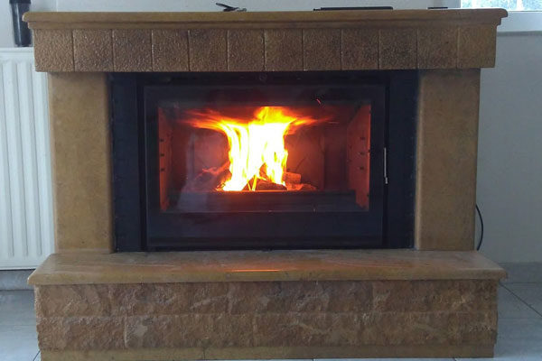 middle fireplace after energy save cassette insert grand angle  invicta metatropi anoixtou tzakiou