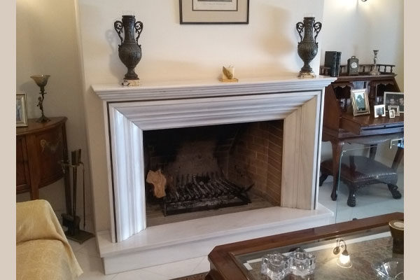 fireplace before the placement of energy save kasette grand angle  invicta
