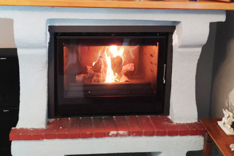 invicta grand angle kasette in place middle fireplace