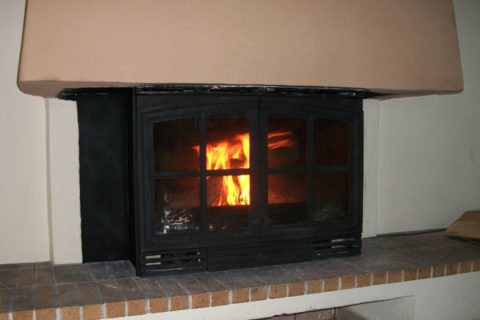 middle fireplace after energy save cassete vermeil  topothetisi energeiakis kasetas