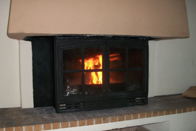 middle fireplace after energy save cassette insert deville invicta vermeil  topothetisi energeiakis kasetas