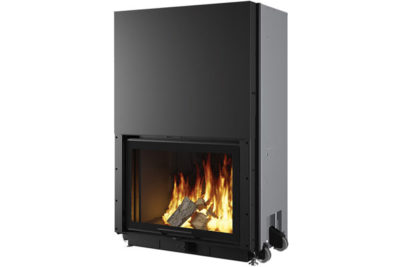 energy save fireplace windo  black edilkamin