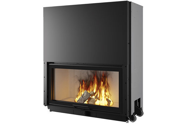 energy save fireplace windo  white edilkamin