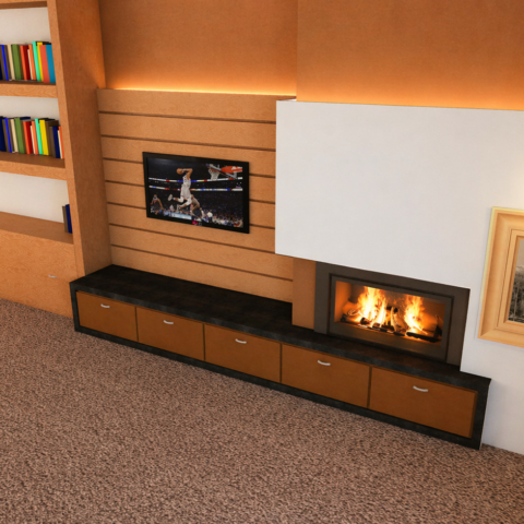 middle fireplace 10