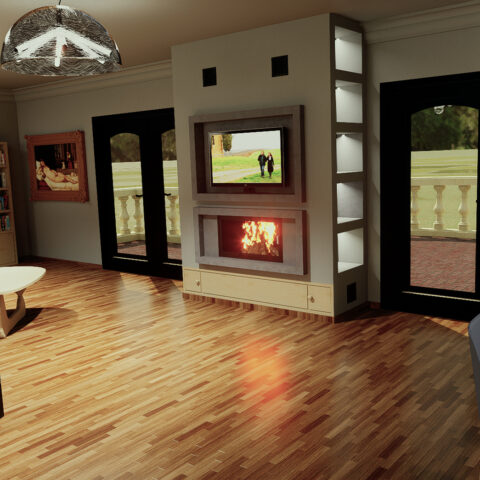 Middle fireplace 7