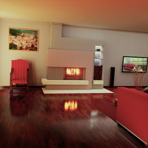 middle fireplace 11